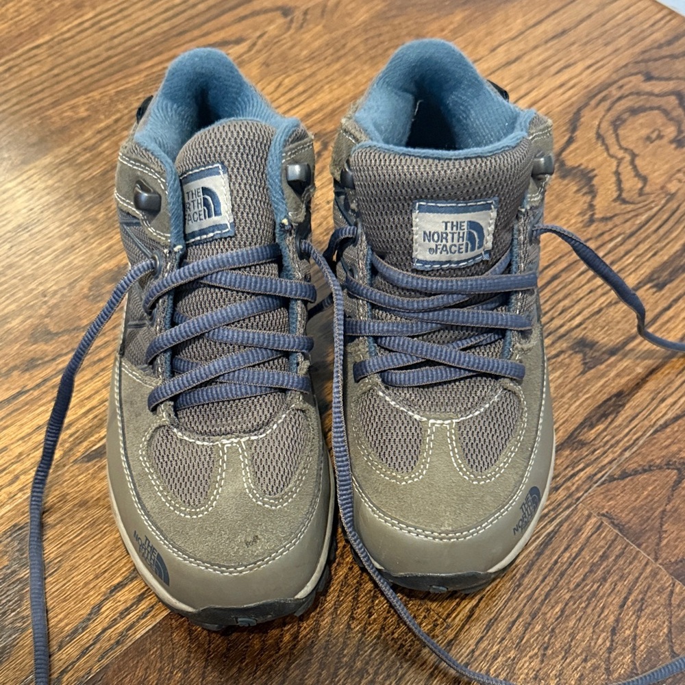 The North Face Kids Blue and Gray Sneakers